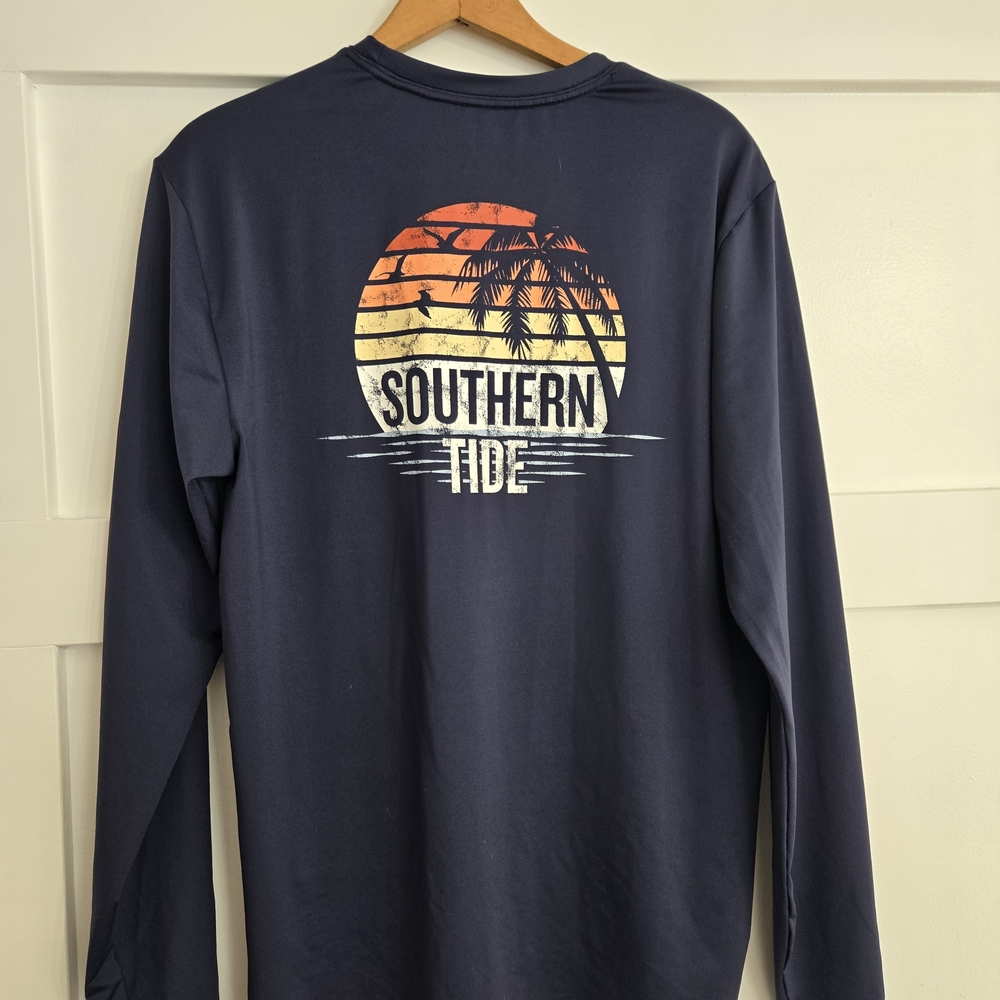 Southern Tide Sunset Graphic Long Sleeve Tee